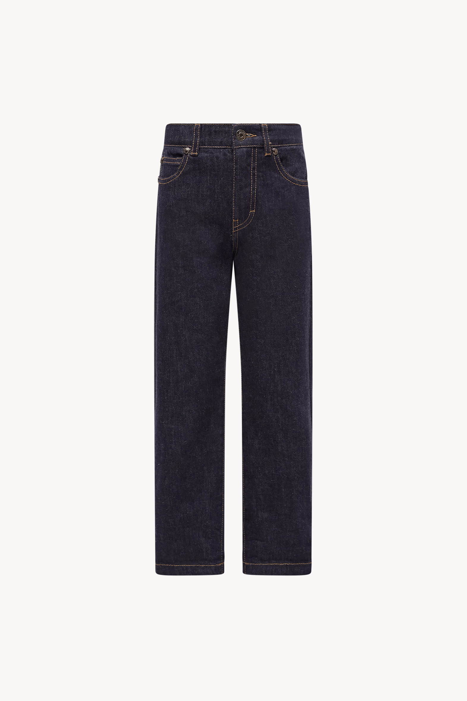 Straight Leg Jeans Boy Navy Blue Moncler 0